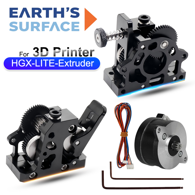 HGX LITE Dual Gear Hard Steel  - đánh giá và giá Direct Drive Dual Gear Extruder High Speed