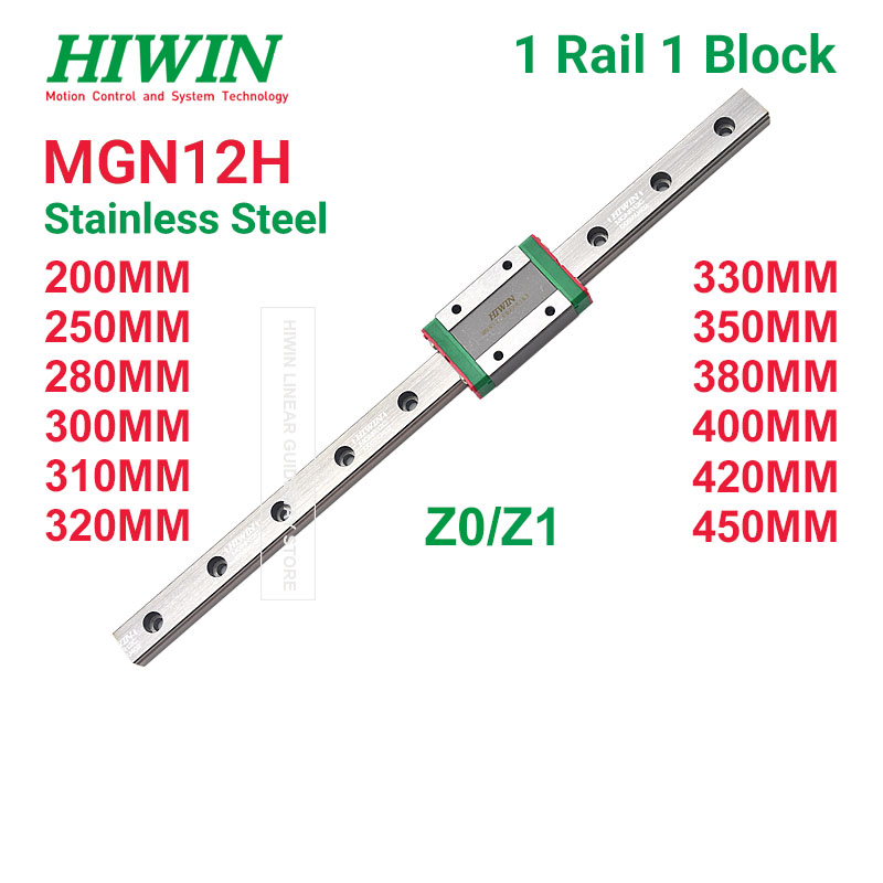 HIWIN MGN12H Z1 Z0 HIWIN MGN12 - đánh giá và giá Linear Rail Mgn12H Set