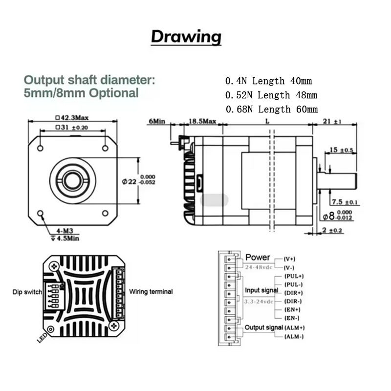 Nema17 Closed Loop Stepper Mot - đánh giá và giá Closed Loop Stepper Motor Nema 17
