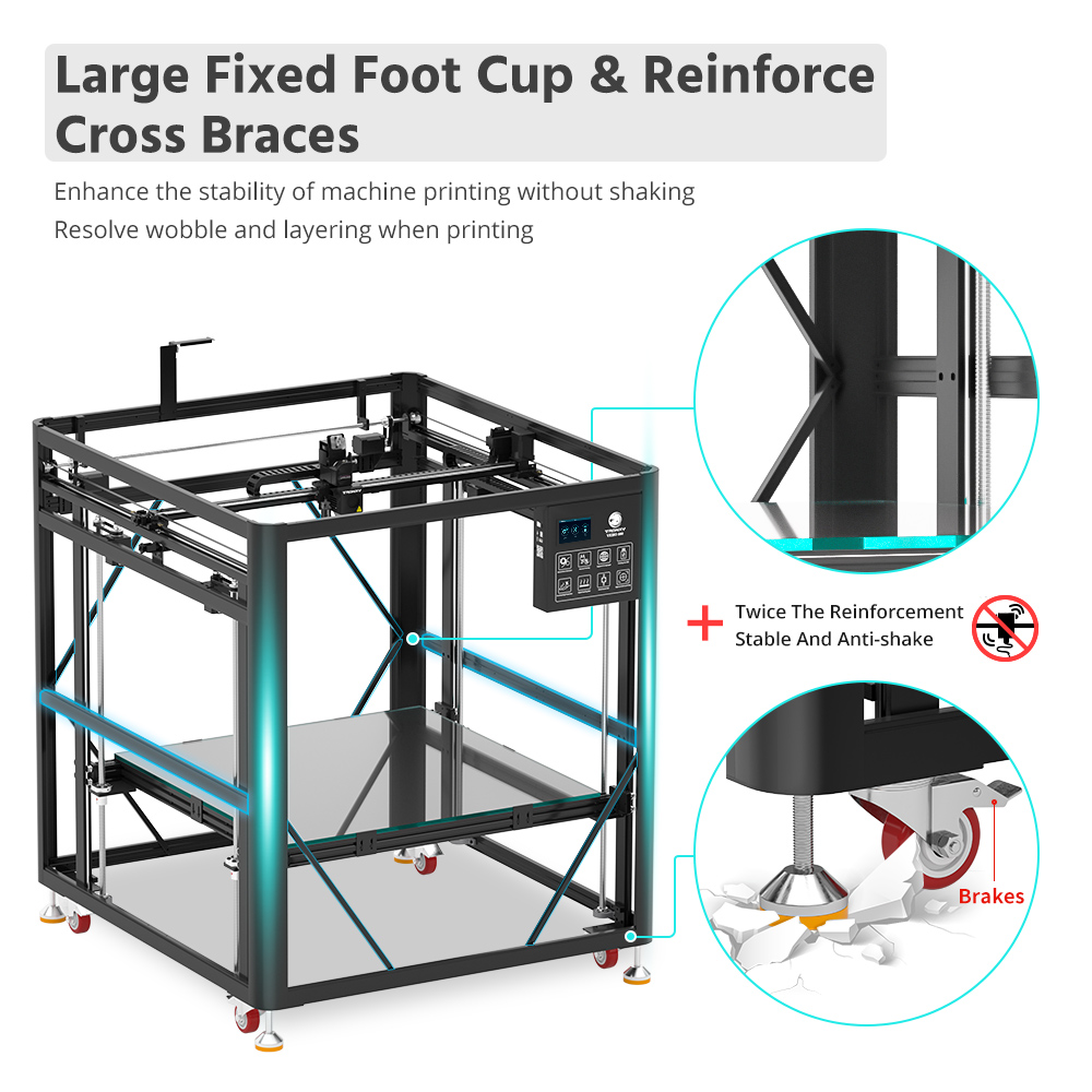 NEWEST Tronxy VEHO Series 600  - đánh giá và giá Corexy 3D Printer Kit