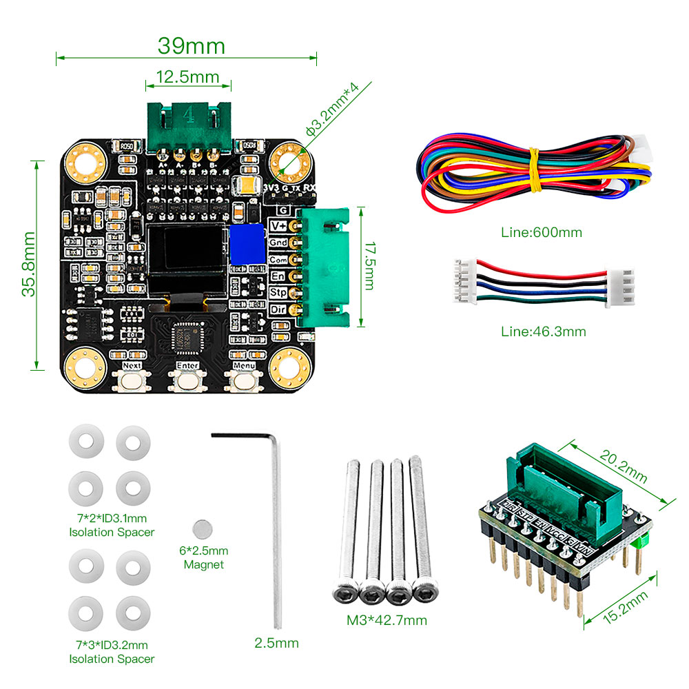 Makerbase MKS SERVO42C PCBA NE - đánh giá và giá Closed Loop Stepper Motor Nema 17