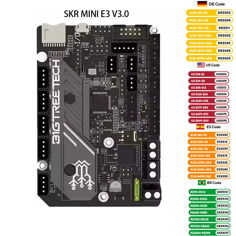 BIGTREETECH SKR MINI E3 V3.0 3 - đánh giá và giá Corexy 3D Printer Kit