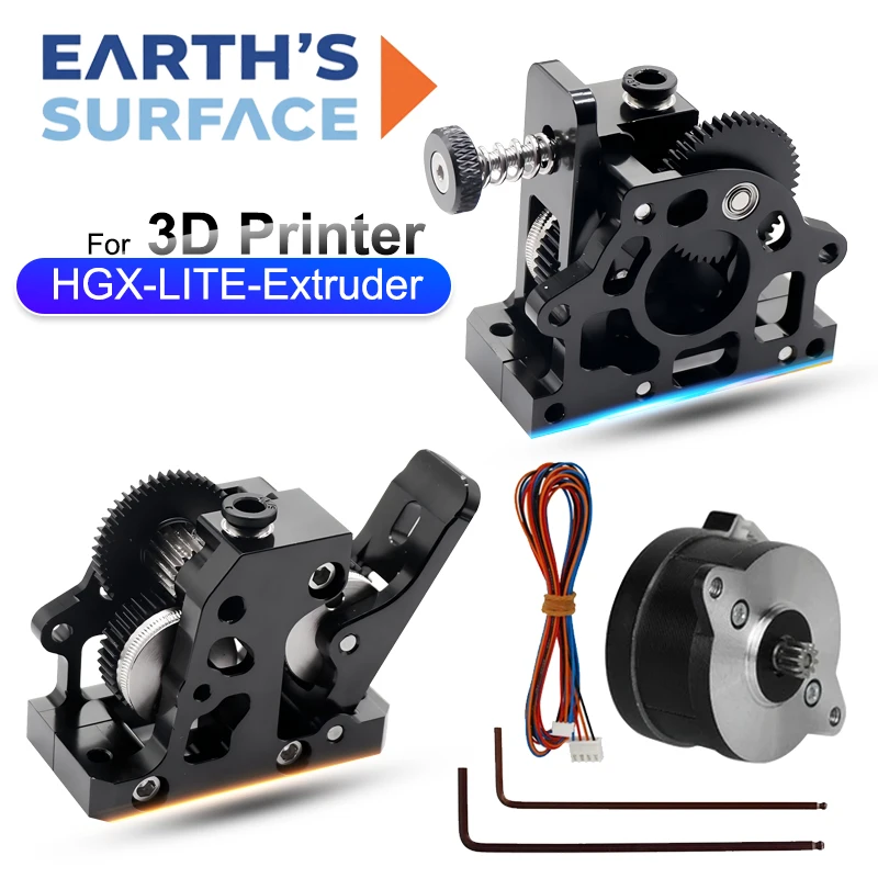 HGX LITE Dual Gear Hard Steel  - đánh giá và giá Direct Drive Dual Gear Extruder High Speed